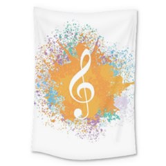 Musical Notes Large Tapestry