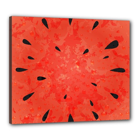 Summer Watermelon Design Canvas 24  X 20  by TastefulDesigns