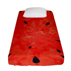 Summer Watermelon Design Fitted Sheet (single Size) by TastefulDesigns