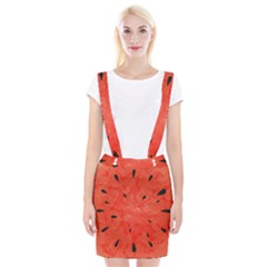 Summer Watermelon Design Braces Suspender Skirt by TastefulDesigns