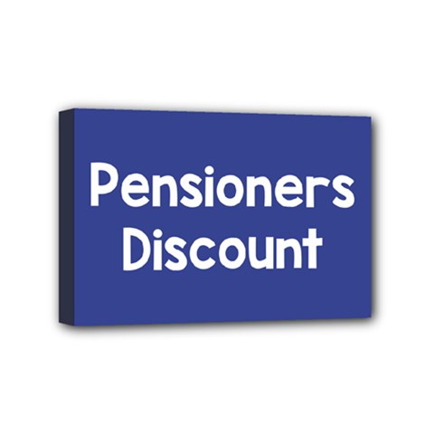 Pensioners Discount Sale Blue Mini Canvas 6  X 4  by Mariart