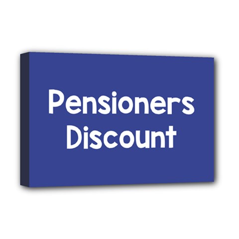 Pensioners Discount Sale Blue Deluxe Canvas 18  X 12  