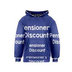 Pensioners Discount Sale Blue Kids  Pullover Hoodie