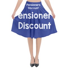 Pensioners Discount Sale Blue Flared Midi Skirt