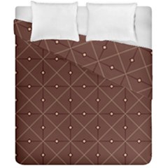 Coloured Line Squares Brown Plaid Chevron Duvet Cover Double Side (california King Size) by Mariart