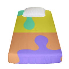 Puzzle Gender Fitted Sheet (single Size) by Mariart