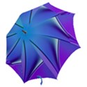 Line Blue Light Space Purple Hook Handle Umbrellas (Small) View2