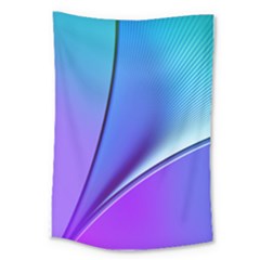 Line Blue Light Space Purple Large Tapestry