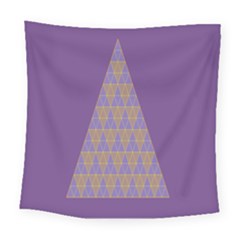 Pyramid Triangle  Purple Square Tapestry (large)
