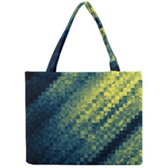 Polygon Dark Triangle Green Blacj Yellow Mini Tote Bag