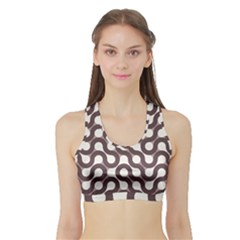 Seamless Geometric Circle Sports Bra With Border by Mariart