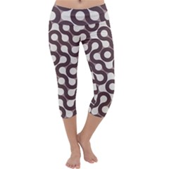 Seamless Geometric Circle Capri Yoga Leggings