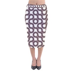 Seamless Geometric Circle Velvet Midi Pencil Skirt by Mariart