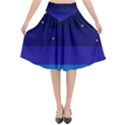 Stra Polkadot Polka Gender Flags Flared Midi Skirt View1