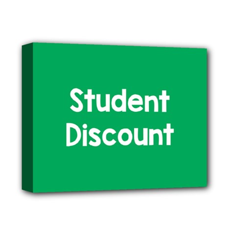 Student Discound Sale Green Deluxe Canvas 14  X 11  by Mariart