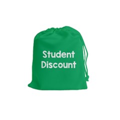 Student Discound Sale Green Drawstring Pouches (Medium) 