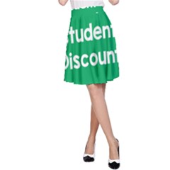 Student Discound Sale Green A-Line Skirt