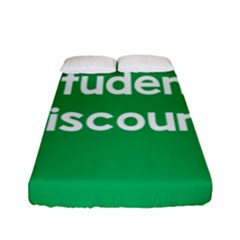 Student Discound Sale Green Fitted Sheet (Full/ Double Size)