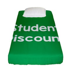 Student Discound Sale Green Fitted Sheet (Single Size)