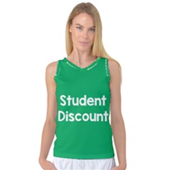 Student Discound Sale Green Women s Basketball Tank Top