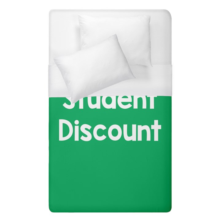 Student Discound Sale Green Duvet Cover (Single Size)