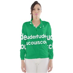 Student Discound Sale Green Wind Breaker (Women)