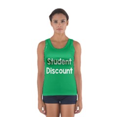 Student Discound Sale Green Women s Sport Tank Top 