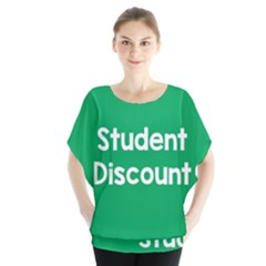 Student Discound Sale Green Blouse