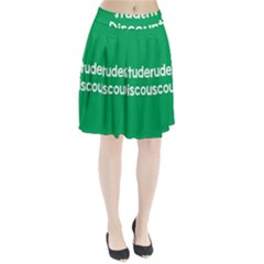 Student Discound Sale Green Pleated Skirt
