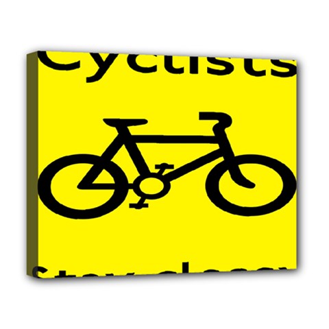 Stay Classy Bike Cyclists Sport Deluxe Canvas 20  X 16   by Mariart