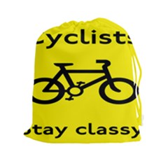 Stay Classy Bike Cyclists Sport Drawstring Pouches (xxl) by Mariart