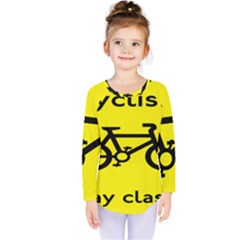 Stay Classy Bike Cyclists Sport Kids  Long Sleeve Tee