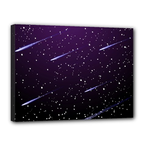 Starry Night Sky Meteor Stock Vectors Clipart Illustrations Canvas 16  x 12 