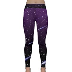 Starry Night Sky Meteor Stock Vectors Clipart Illustrations Classic Yoga Leggings