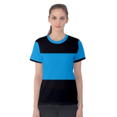 Tomboy Playboy Flag Blue Black Mline Women s Cotton Tee