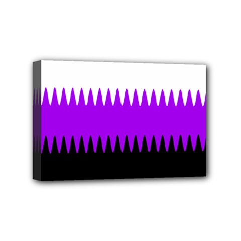 Sychnogender Techno Genderfluid Flags Wave Waves Chevron Mini Canvas 6  X 4  by Mariart