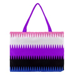 Sychnogender Techno Genderfluid Flags Wave Waves Chevron Medium Tote Bag by Mariart