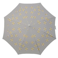 Syrface Flower Floral Gold White Space Star Straight Umbrellas
