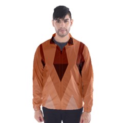 Volcano Lava Gender Magma Flags Line Brown Wind Breaker (men) by Mariart