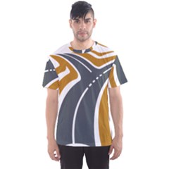 Transparent All Road Tours Bus Charter Street Men s Sport Mesh Tee