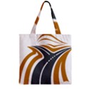 Transparent All Road Tours Bus Charter Street Zipper Grocery Tote Bag View1