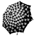 Transforming Escher Tessellations Full Page Dragon Black Animals Hook Handle Umbrellas (Large) View2