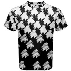Transforming Escher Tessellations Full Page Dragon Black Animals Men s Cotton Tee