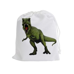 Dinosaurs T-rex Drawstring Pouches (extra Large) by Valentinaart