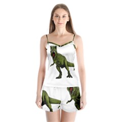 Dinosaurs T-rex Satin Pajamas Set by Valentinaart