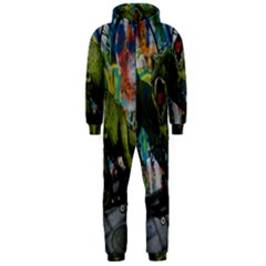 Urban T-rex Hooded Jumpsuit (men)  by Valentinaart