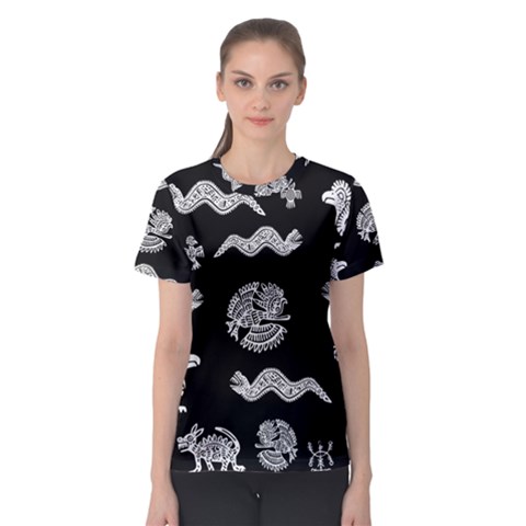 Aztecs Pattern Women s Sport Mesh Tee by Valentinaart