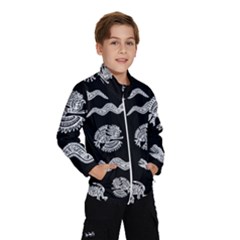 Aztecs Pattern Wind Breaker (kids) by Valentinaart