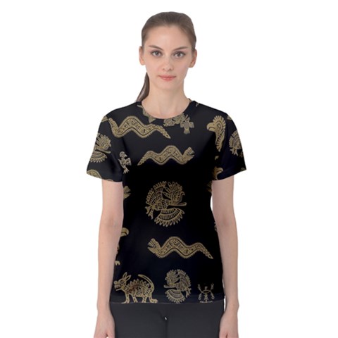 Aztecs Pattern Women s Sport Mesh Tee by Valentinaart