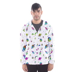 Space pattern Hooded Wind Breaker (Men)